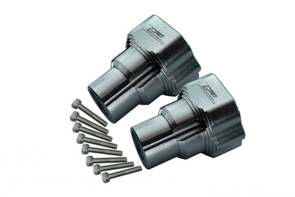 Aluminum Rear Knuckle Arm For Losi 1:8 LMT 4WD Solid Axle Monster Truck LOS04022 / LMT Mega Truck Brushless LOS04024 / LMT Grave Digger / Son-uva Digger LOS04021 Upgrades - 10Pc Set Gray Silver