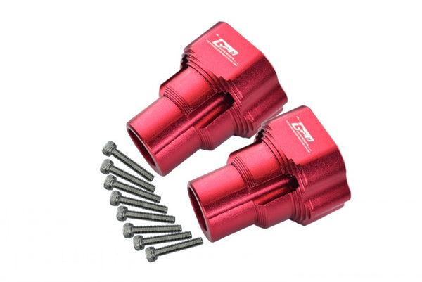 Aluminum Rear Knuckle Arm For Losi 1:8 LMT 4WD Solid Axle Monster Truck LOS04022 / LMT Mega Truck Brushless LOS04024 / LMT Grave Digger / Son-uva Digger LOS04021 Upgrades - 10Pc Set Red