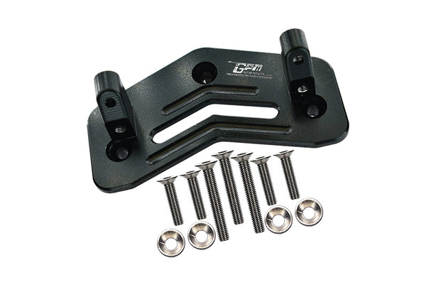 Losi 1/8 LMT 4WD Solid Axle Monster Truck Upgrade Parts Aluminum Servo Mount - 12Pc Set Black