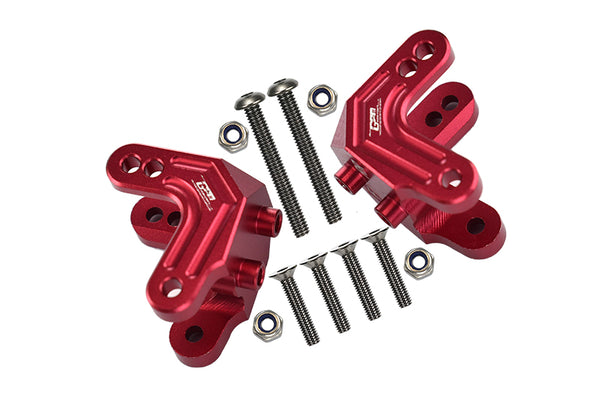 Aluminum Front Or Rear Shock Mount For Losi 1:8 LMT 4WD Solid Axle Monster Truck LOS04022 / LMT Mega Truck Brushless LOS04024 / LMT Grave Digger / Son-uva Digger LOS04021 Upgrades - 2Pc Set Red