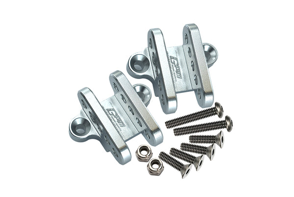 Aluminum Front Or Rear Lower Shock Mount For Losi 1:8 LMT 4WD Solid Axle Monster Truck LOS04022 / LMT Mega Truck Brushless LOS04024 / LMT Grave Digger / Son-uva Digger LOS04021 Upgrades - Silver
