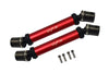Losi 1/8 LMT 4WD Solid Axle Monster Truck LOS04022 Steel + Aluminium Front+Rear Universal CVD Drive Shaft - 10Pc Set Red