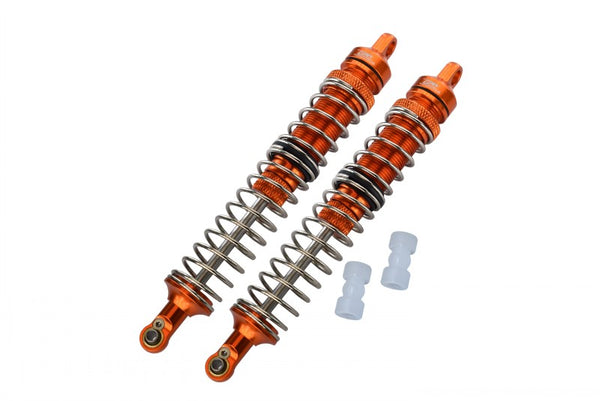 Losi 1/8 LMT 4WD Solid Axle Monster Truck LOS04022 Aluminum Front Or Rear Adjustable Spring Dampers (130mm) - 4Pc Set Orange
