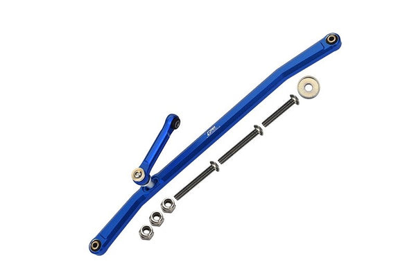 Losi 1/8 LMT 4WD Solid Axle Monster Truck Upgrade Parts Aluminum Front Steering Tie Rods - 8Pc Set Blue