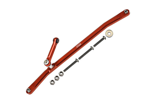 Aluminum Front Steering Tie Rods For Losi 1:8 LMT 4WD Solid Axle Monster Truck LOS04022 / LMT Mega Truck LOS04024 / LMT Grave Digger / Son-uva Digger LOS04021 / TLR Tuned LMT Kit LOS04027 - Orange