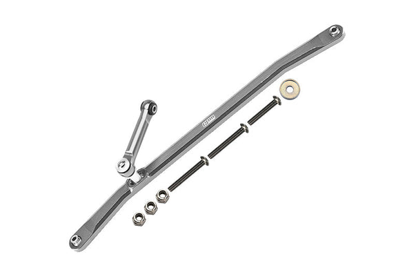Aluminum Front Steering Tie Rods For Losi 1:8 LMT 4WD Solid Axle Monster Truck LOS04022 / LMT Mega Truck LOS04024 / LMT Grave Digger / Son-uva Digger LOS04021 / TLR Tuned LMT Kit LOS04027 - Silver