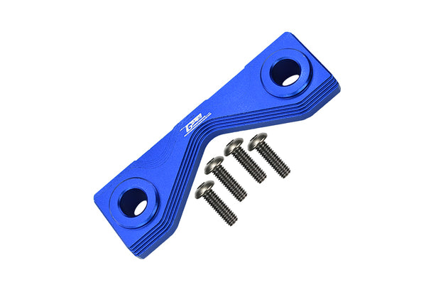 Aluminum Front Or Rear Frame Mount For Losi 1:8 LMT 4WD Solid Axle Monster Truck LOS04022 / LMT Mega Truck Brushless LOS04024 / LMT Grave Digger / Son-uva Digger LOS04021 Upgrades - 5Pc Set Blue