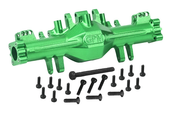 Aluminum 7075 Quick Release Front Axle Housing Set For Losi 1/18 Mini LMT 4X4 Brushed Monster Truck RTR-LOS01026 Upgrades - Green