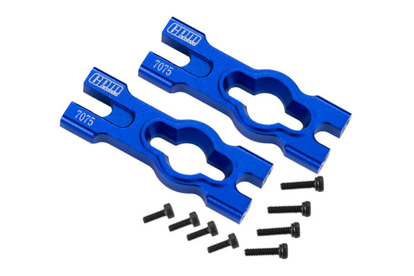 Aluminum 7075 Body Mount Cross Bar For Losi 1/18 Mini LMT 4X4 Brushed Monster Truck RTR-LOS01026 Upgrade Parts - Blue