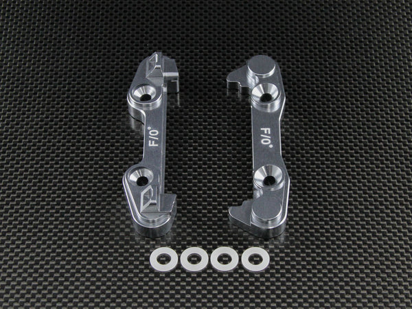 Team Losi 5ive-T Aluminum 7075 Front Arm Bulk (0 Degree) - 2Pcs Silver