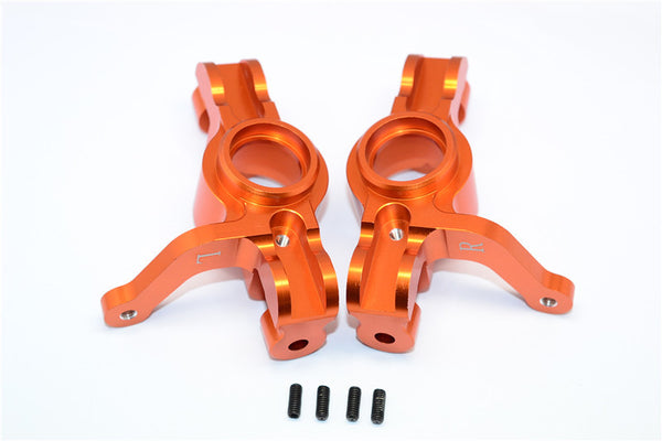 Team Losi 5ive-T Aluminum 7075 Front Knuckle Arm - 1Pr Orange