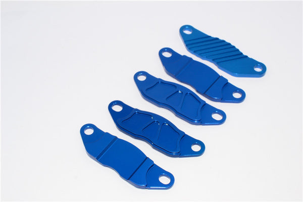 Team Losi 5ive-T Aluminum Dual Brake Pads - 5Pcs Blue