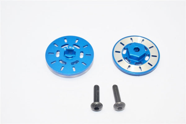 Traxxas Latrax Rally Aluminum Brake Disk Hex Adapter (+1mm) - 2Pcs Set Blue