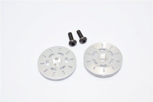 Traxxas Latrax Rally Aluminum Brake Disk Hex Adapter (+1mm) - 2Pcs Set Silver