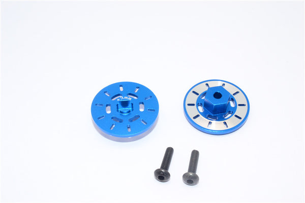 Traxxas Latrax Rally Aluminum Brake Disk Hex Adapter (+3mm) - 2 Pcs Set Blue