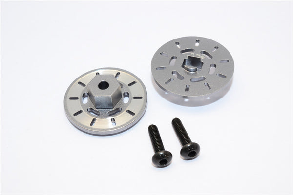 Traxxas Latrax Rally Aluminum Brake Disk Hex Adapter (+3mm) - 2 Pcs Set Gray Silver