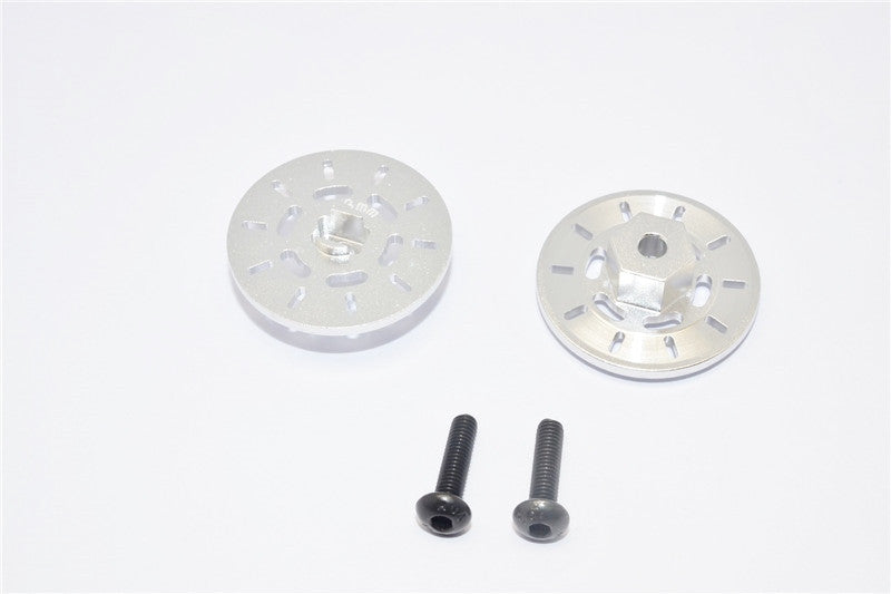 Traxxas Latrax Rally Aluminum Brake Disk Hex Adapter (+3mm) - 2 Pcs Set Silver