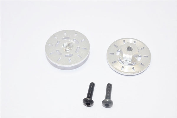 Traxxas Latrax Rally Aluminum Brake Disk Hex Adapter (+3mm) - 2 Pcs Set Silver