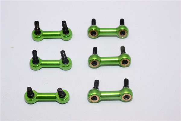 Traxxas Latrax Rally Aluminum Tie Rod (-0.5 Degree) - 6Pcs Set Green