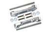 Losi 1:10 Lasernut U4 Tenacity LOS03028 / Tenacity DB Pro LOS03027V2 Upgrade Parts Aluminum Front Lower Suspension Mount - 12Pc Set Silver