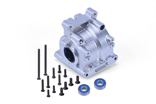 Aluminum 7075 Rear Bulkhead (Larger Inner Bearings) For Losi 1:10 Lasernut U4 Tenacity LOS03028 / Tenacity DB Pro LOS03027V2 Upgrades - Silver