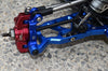 Losi 1:10 Lasernut U4 Tenacity LOS03028 / Tenacity DB Pro LOS03027V2 Upgrade Parts Aluminum Front C-Hubs - 6Pc Set Blue