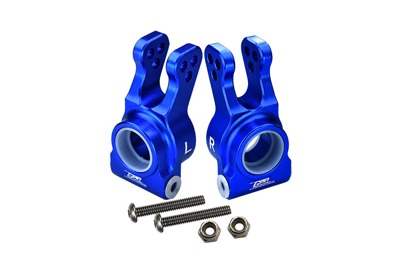 Losi 1:10 Lasernut U4 Tenacity LOS03028 / Tenacity DB Pro LOS03027V2 Upgrade Parts Aluminum Rear Knuckle Arm - 6Pc Set Blue