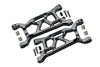 Losi 1:10 Lasernut U4 Tenacity LOS03028 / Tenacity DB Pro LOS03027V2 Upgrade Parts Aluminum Front Lower Arms - 12Pc Set Gray Silver