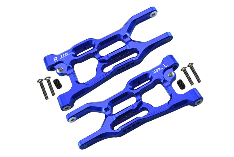 Losi 1:10 Lasernut U4 Tenacity LOS03028 / Tenacity DB Pro LOS03027V2 Upgrade Parts Aluminum Rear Lower Arms - 8Pc Set Blue