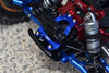 Losi 1/10 Lasernut U4 Tenacity LOS03028 Aluminium Front Bumper Support Frame - 7Pc Set Blue