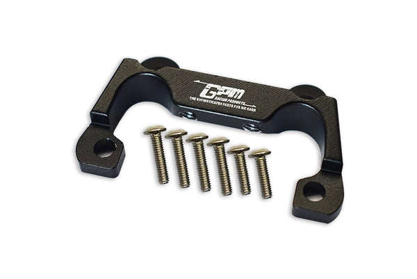 Losi 1:10 Lasernut U4 Tenacity LOS03028 / Tenacity DB Pro LOS03027V2 Upgrade Parts Aluminium Front Bumper Mount - 7Pc Set Black - JTeamhobbies