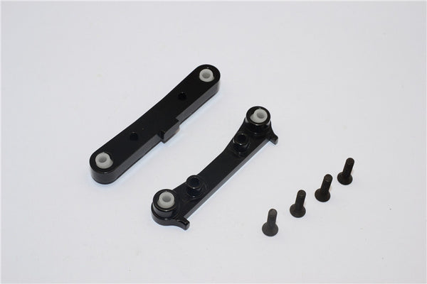 Team Losi Mini 8ight & 8ight-T Aluminum Rear Suspension Mount - 2Pcs Black
