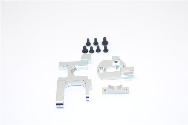 Team Losi Mini 8ight & 8ight-T Aluminum Motor Heat Sink Mount - 1 Set Silver