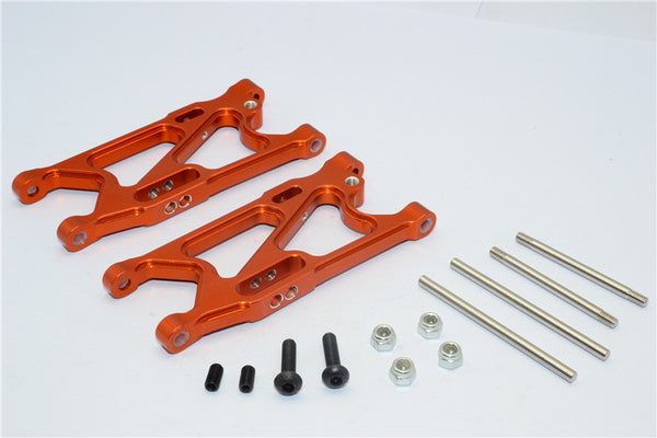 Team Losi Mini 8ight Aluminum Rear Suspension Arm - 1Pr Set Orange