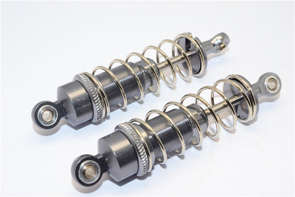 Team Losi Mini 8ight Aluminum Rear Adjustable Spring Damper - 1Pr Gray Silver