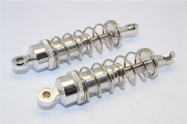 Team Losi Mini 8ight Aluminum Rear Adjustable Spring Damper - 1Pr Silver