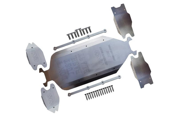 ARRMA 1/5 KRATON EXB ROLLER ARA5208 Stainless Steel Main Chassis With Bumper - 29Pc Set