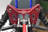 Aluminum 7075-T6 Rear Damper Plate For Arrma 1:7 FIRETEAM 6S BLX / 1:7 MOJAVE 6S BLX - 1Pc Set Red