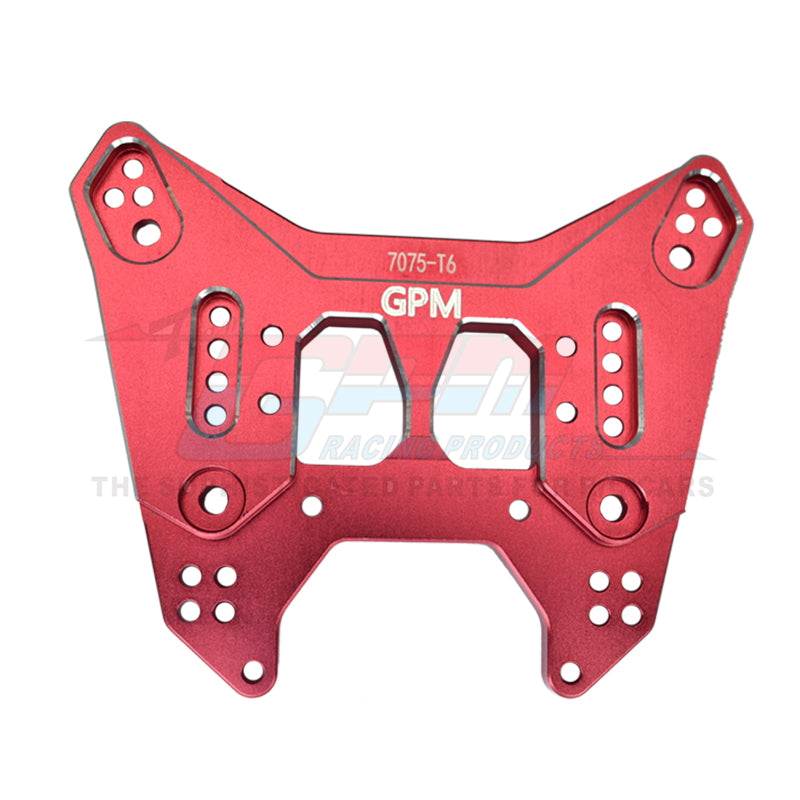 Aluminum 7075-T6 Rear Damper Plate For Arrma 1:7 FIRETEAM 6S BLX / 1:7 MOJAVE 6S BLX - 1Pc Set Red