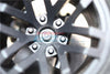 Aluminum Wheel Hex Adapters 9mm For Arrma 1:10 GRANITE / BIG ROCK 3S / BIG ROCK V3 3S / VORTEKS 3S / 1:8 VENDETTA 3S - 1Pr Set Orange