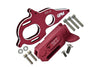 Aluminum 7075-T6 Center Gearbox Support And Motor Heatsink Plate For Arrma 1:8 KRATON 6S / VENDETTA 3S / TYPHON TLR TUNED / 1:10 GRANITE / BIG ROCK 3S / KRATON 4S / VORTEKS 3S - 11Pc Set Red