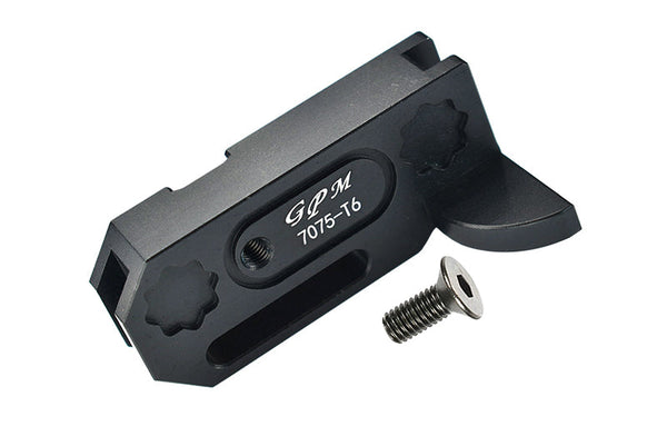 Aluminum 7075-T6 Center Gearbox Support For Arrma 1:8 KRATON 6S / VENDETTA 3S / TYPHON TLR TUNED / 1:10 GRANITE / BIG ROCK 3S / KRATON 4S / VORTEKS 3S - 2Pc Set Black