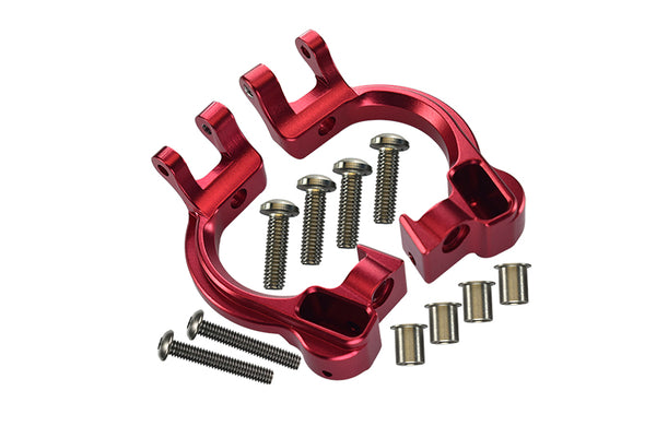 Aluminum Front C Hubs For Arrma 1:10 GRANITE / BIG ROCK 3S / BIG ROCK V3 3S / VORTEKS 3S - 1Pr Set Red