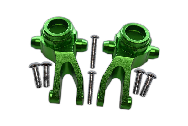 Aluminum Front Knuckle Arms For Arrma 1:10 GRANITE / BIG ROCK 3S / BIG ROCK V3 3S / VORTEKS 3S - 1Pr Set Green