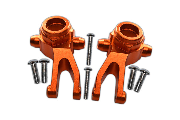 Aluminum Front Knuckle Arms For Arrma 1:10 GRANITE / BIG ROCK 3S / BIG ROCK V3 3S / VORTEKS 3S - 1Pr Set Orange