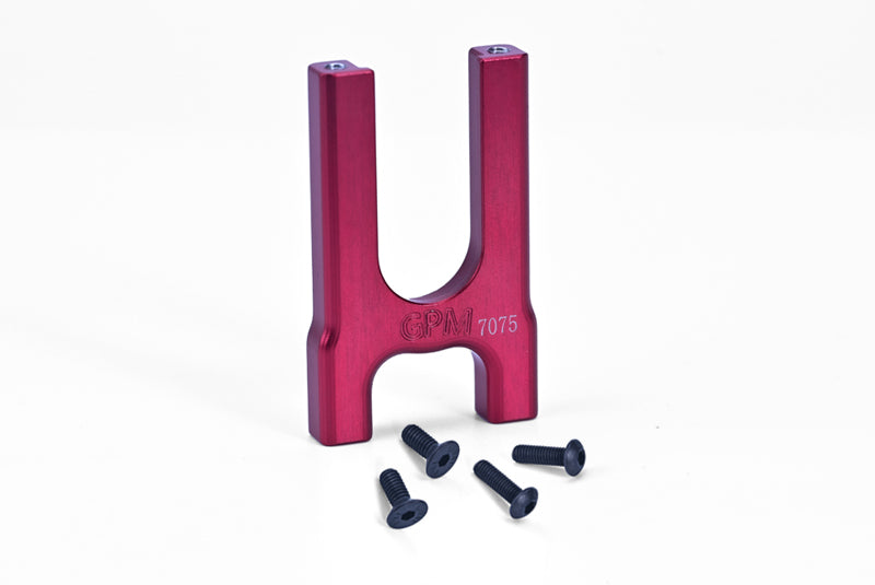 Aluminum 7075 Center Diff Mount (Front) For Arrma 1:8 KRATON / OUTCAST / TALION / TYPHON / NOTORIOUS / TLR TUNED TYPHON / 1:7 INFRACTION / LIMITLESS / MOJAVE / FIRETEAM / FELONY Upgrade Parts - Red