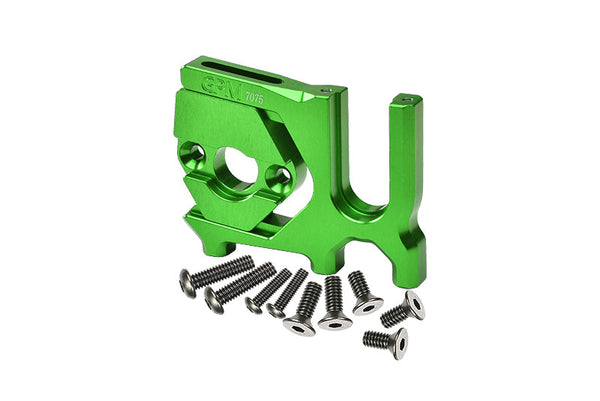 Aluminum 7075-T6 Sliding Motor Mount For Arrma 1:7 and 1:8 R/C Car and Truck - Green