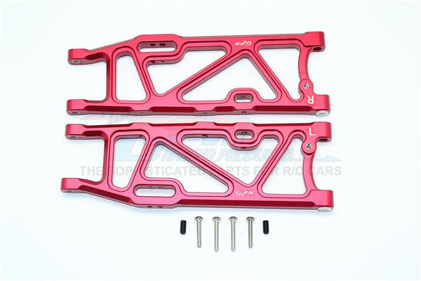 Arrma Kraton 6S BLX (AR106005/106015/106018) Aluminum Rear Lower Arms - 1Pr Set Red