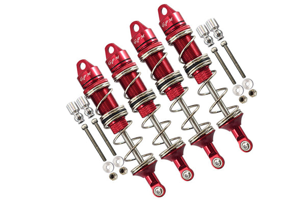 Arrma 1/8 KRATON 6S BLX Aluminum Front 115mm & Rear 135mm Double Section Spring Dampers - Red