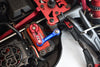 Aluminum Tie Rod + 25T Servo Horn For Arrma 1:8 Kraton / Talion / Typhon / Outcast / Notorious / Kraton V5 / Notorious V5 / 1:7 Infraction / Limitless / Mojave - 9Pc Set Blue